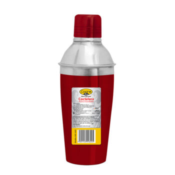 Coctelera de acero inoxidable Roja