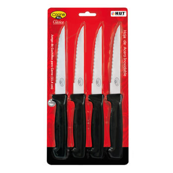 SET DE 4 CUCHILLOS PARA CARNE HALF TANG