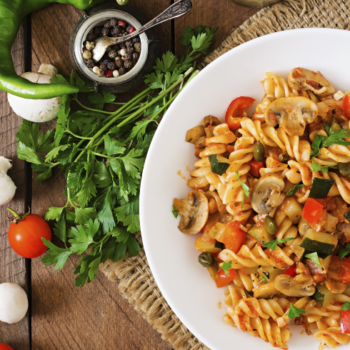 Receta Fusilli con Vegetales