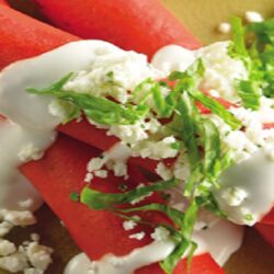 ¿Cómo hacer tacos de pollo rojos?